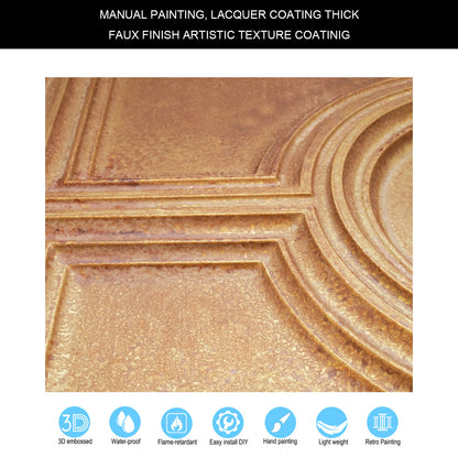 10tiles/lot Aged Decorative Ceiling Panels for Rustic Inns, Guesthouses and Boutique Hotels PL37
