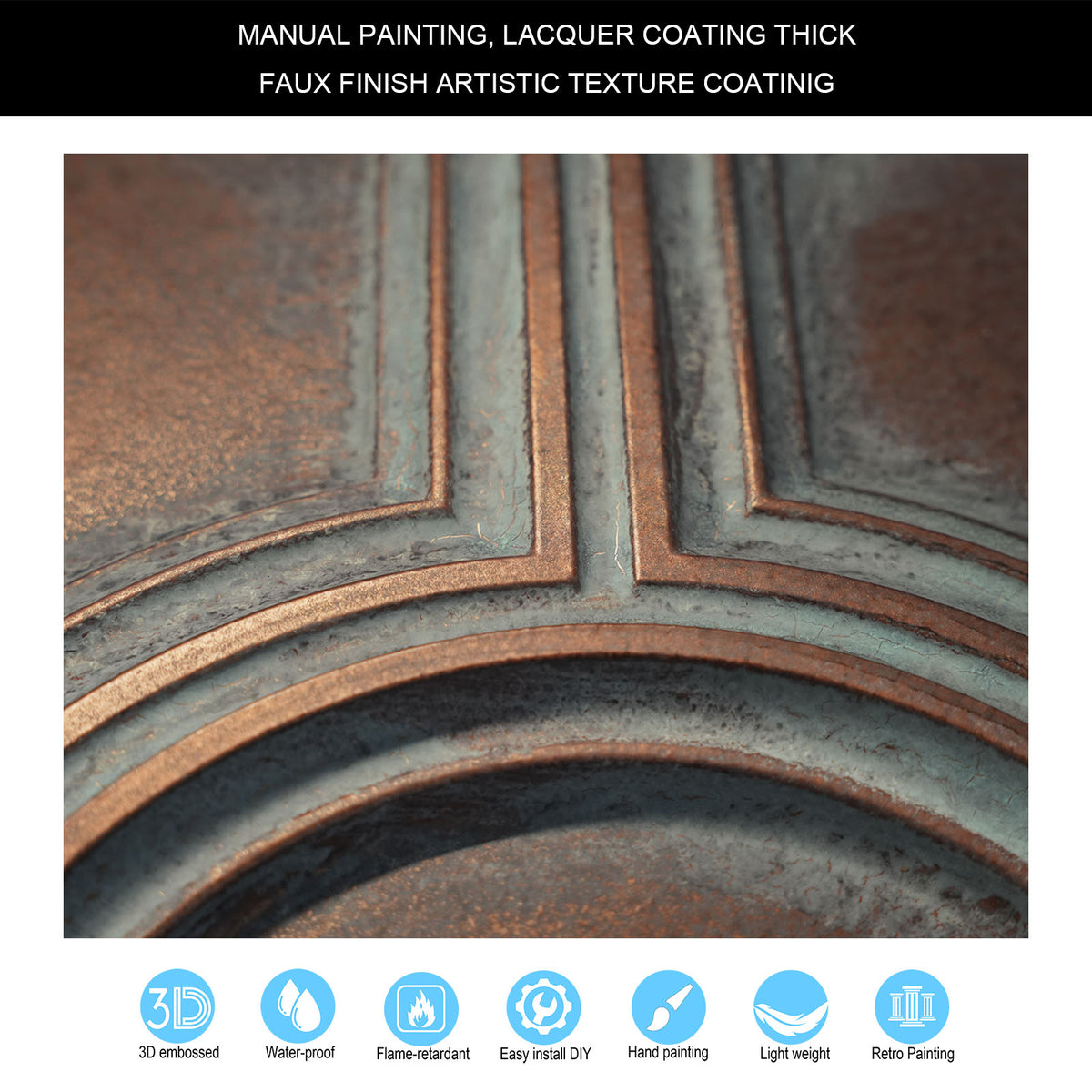 PAINTSDECOR PL37 Weathered copper ceiling tiles
