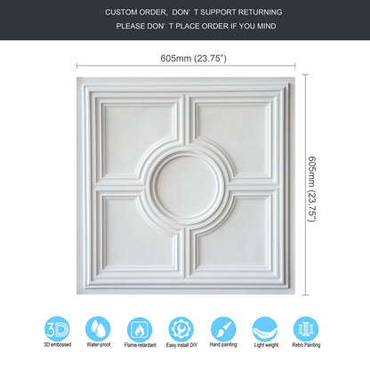 10tiles/lot Vintage Decorative Panels for Coffee Shops, Bookstores and Cozy Boutique Interiors PL37