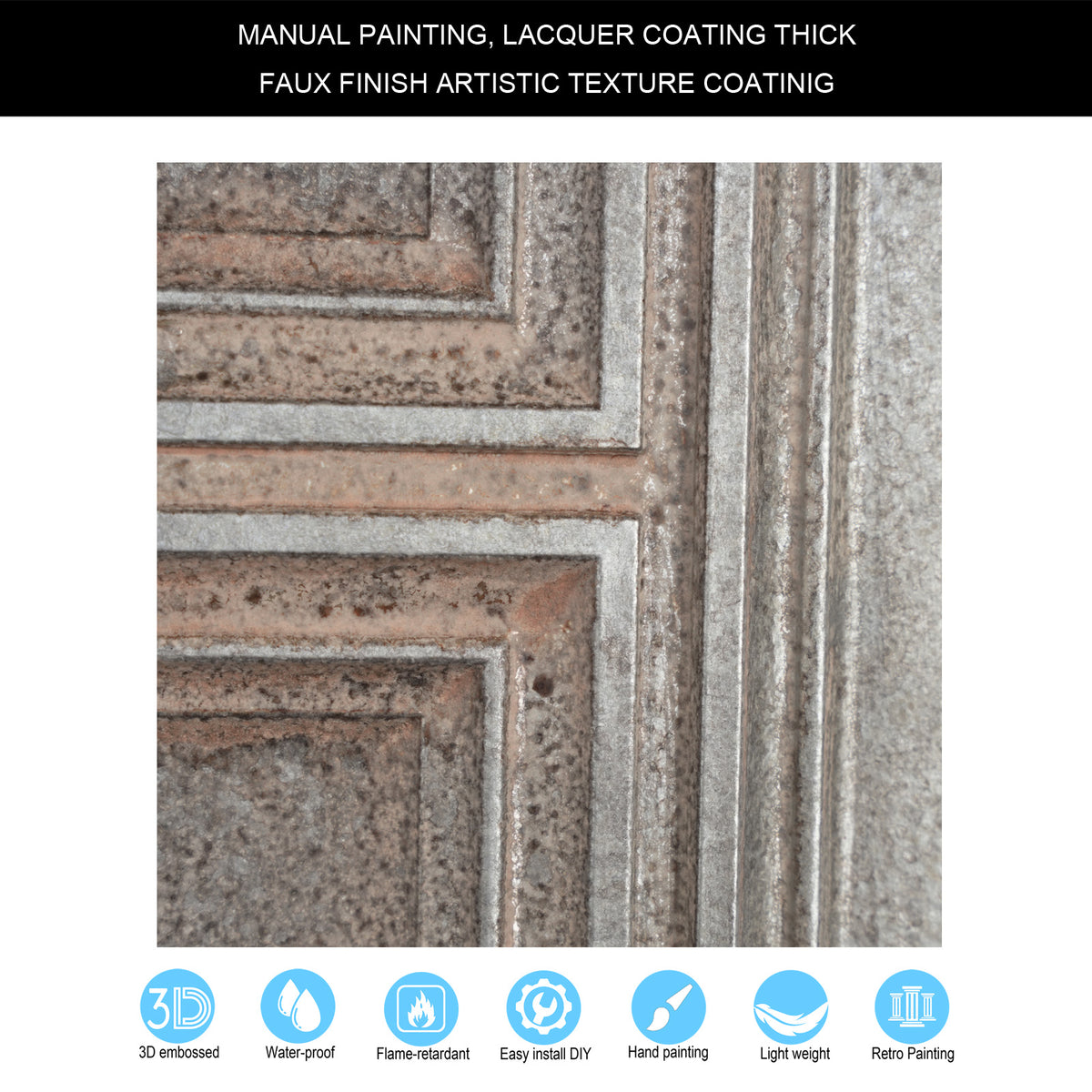 PAINTSDECOR PL37 Weathered Iron ceiling tiles