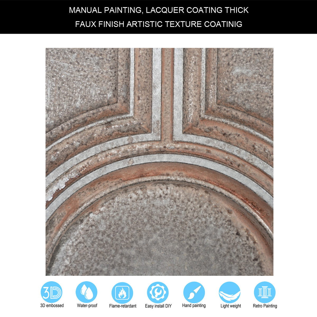 PAINTSDECOR PL37 Weathered Iron ceiling tiles