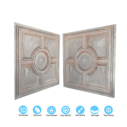 10tiles/lot Decorative Ceiling Tiles for Luxury Hotels, Villas, Salons and High-End Interiors PL37