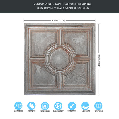 10tiles/lot Decorative Ceiling Tiles for Luxury Hotels, Villas, Salons and High-End Interiors PL37