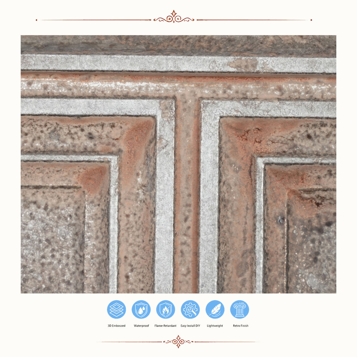 PAINTSDECOR PL37 Weathered Iron ceiling tiles