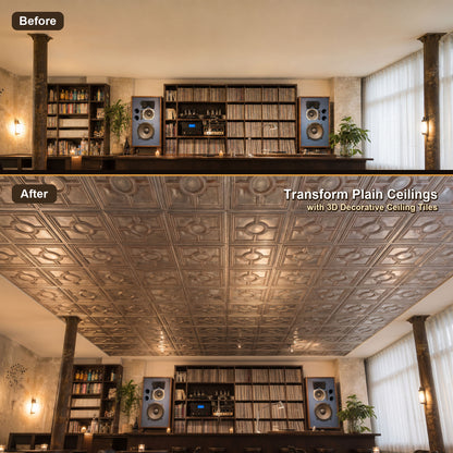 PAINTSDECOR PL37 Weathered Iron ceiling tiles