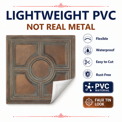 PAINTSDECOR PL37 Weathered copper ceiling tiles