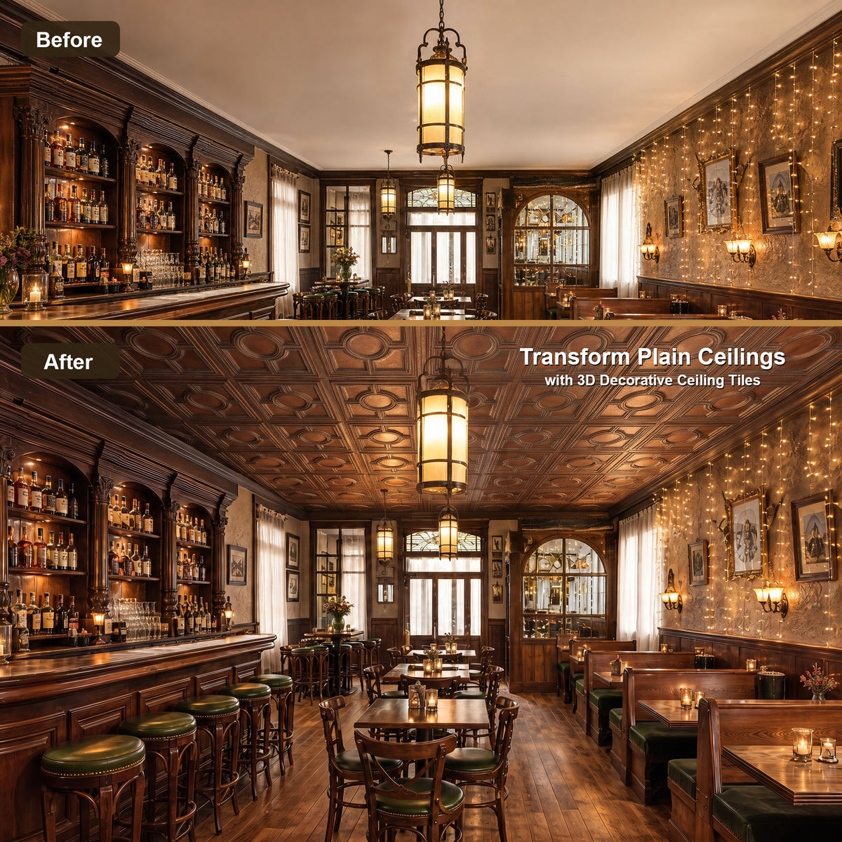PAINTSDECOR PL37 Weathered copper ceiling tiles