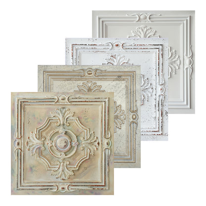 10tiles/lot Decorative PVC Panels for Kitchens, Offices, Living Rooms and Light-Luxury Spaces PL38