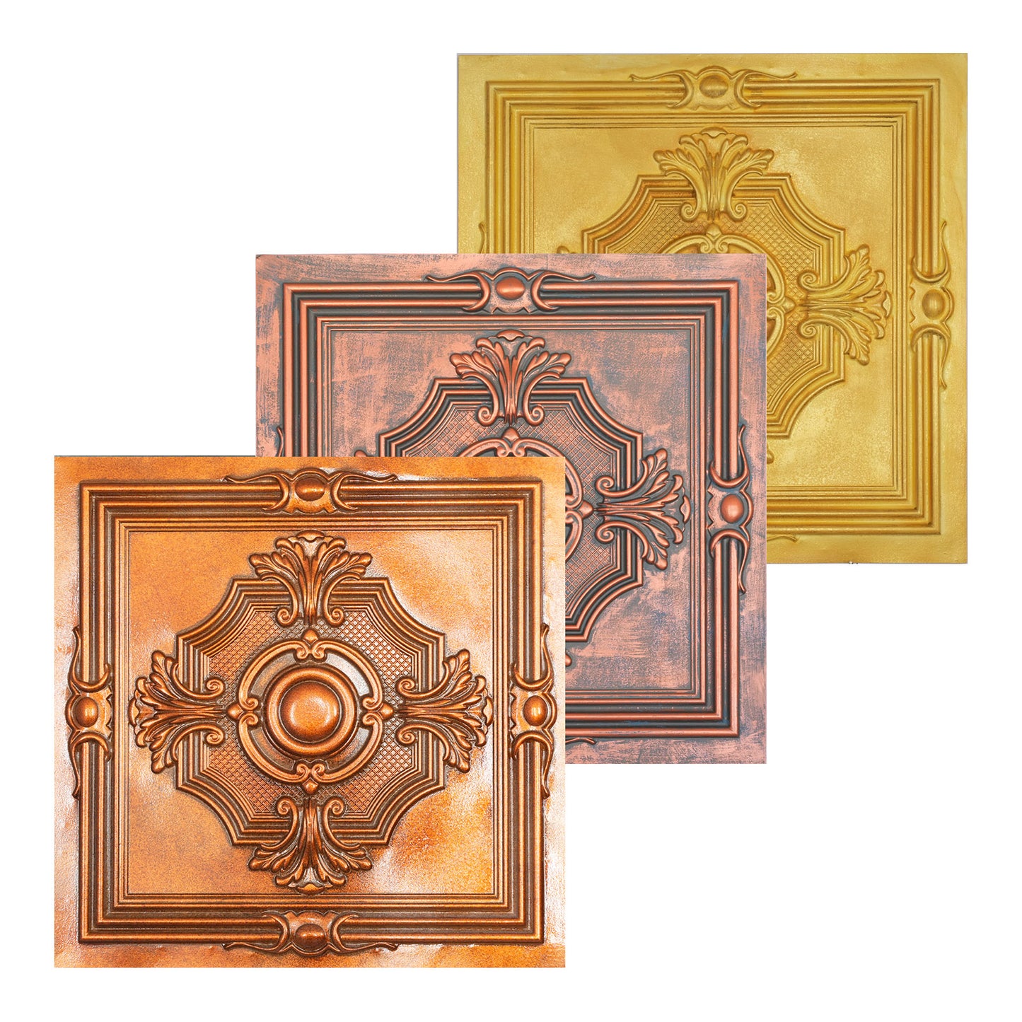 10tiles/lot Tin Ceiling Tiles for Book Cafés, Literary Stores and Creative Cultural Spaces PL38