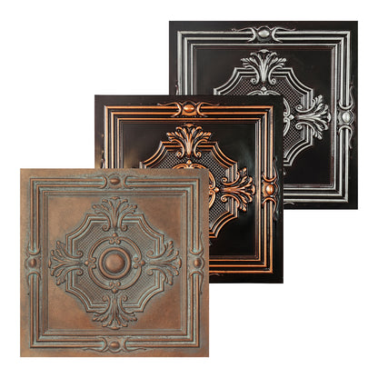 10tiles/lot Faux Tin Ceiling Panels for High-End Restaurants, Coffee Bars and Luxury Apartments PL38