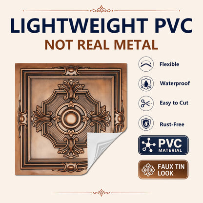 PAINTSDECOR PL38 Aged copper ceiling tiles