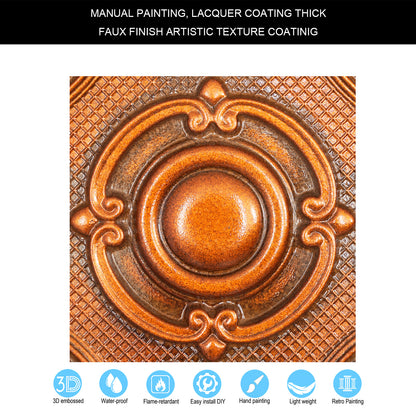 10tiles/lot Tin Ceiling Tiles for Book Cafés, Literary Stores and Creative Cultural Spaces PL38