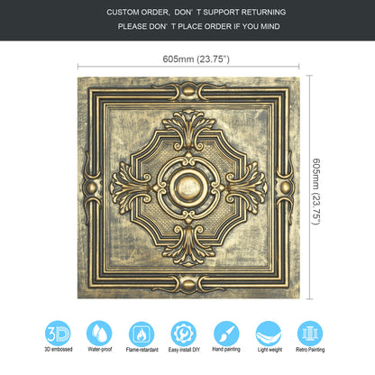 10tiles/lot Embossing Ceiling Tiles for Boutique Restaurants, Premium Lounges and Luxury Hotels PL38