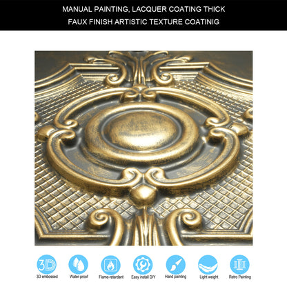 PAINTSDECOR PL38 Ancient gold ceiling tiles