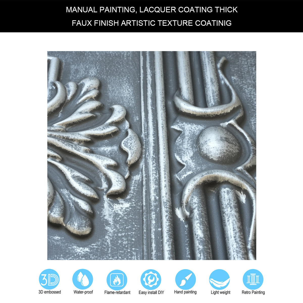 PAINTSDECOR PL38 Antique tin ceiling tiles
