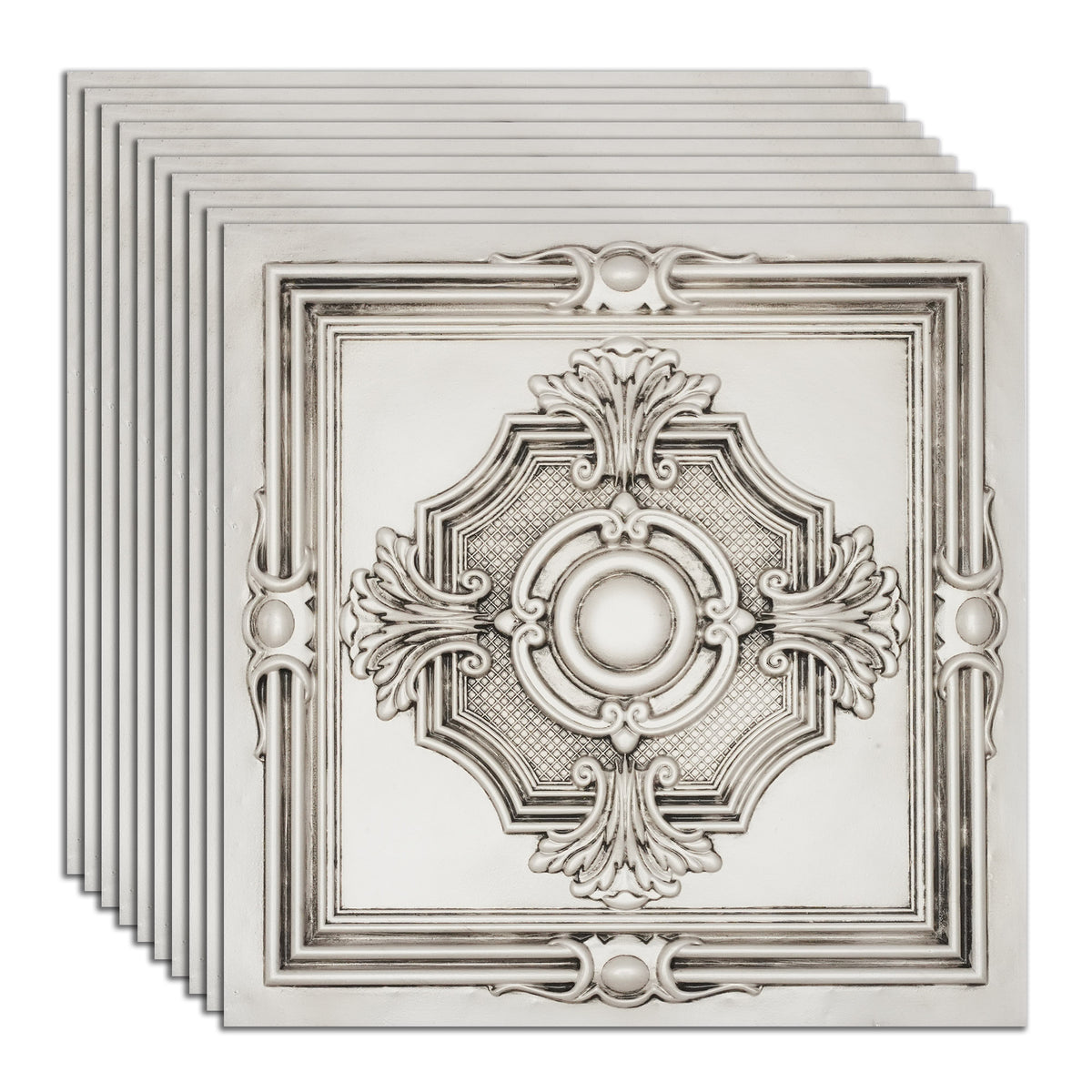PAINTSDECOR PL38 Aged white ceiling tiles
