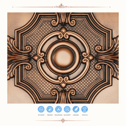 PAINTSDECOR PL38 Aged copper ceiling tiles