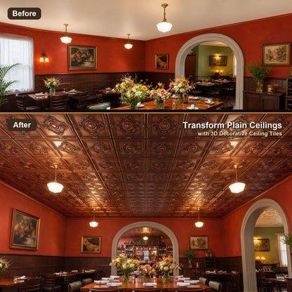 PAINTSDECOR PL38 Aged copper ceiling tiles