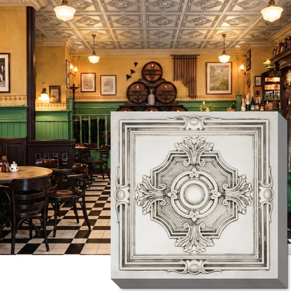 PAINTSDECOR PL38 Aged white ceiling tiles