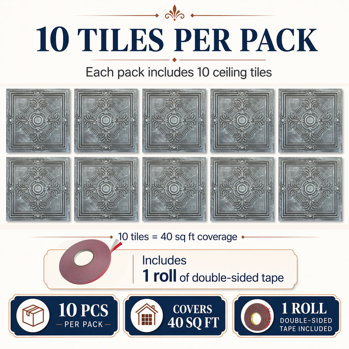 PAINTSDECOR PL38 Antique tin ceiling tiles