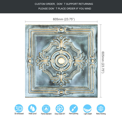 10tiles/lot Embossing Ceiling Tiles for Boutique Restaurants, Premium Lounges and Luxury Hotels PL38