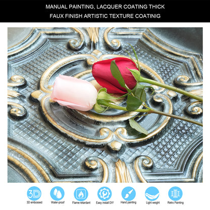 10tiles/lot Embossing Ceiling Tiles for Boutique Restaurants, Premium Lounges and Luxury Hotels PL38