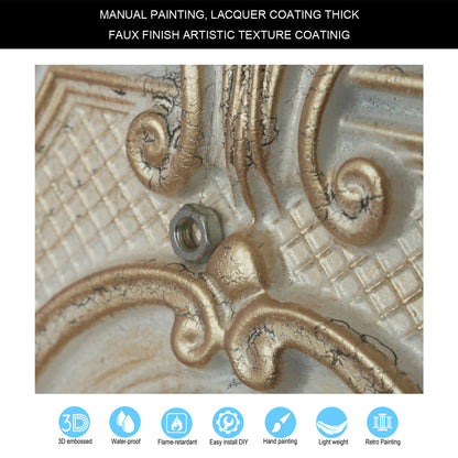 10tiles/lot Decorative PVC Panels for Kitchens, Offices, Living Rooms and Light-Luxury Spaces PL38