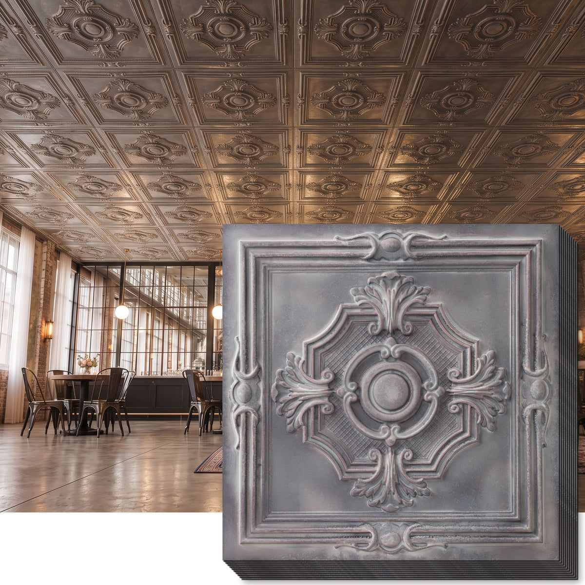 PAINTSDECOR PL38 Driftwood ceiling tiles