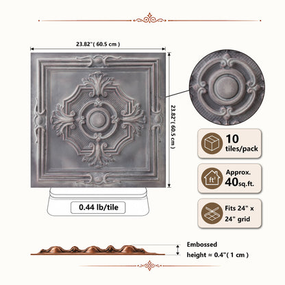 PAINTSDECOR PL38 Driftwood ceiling tiles