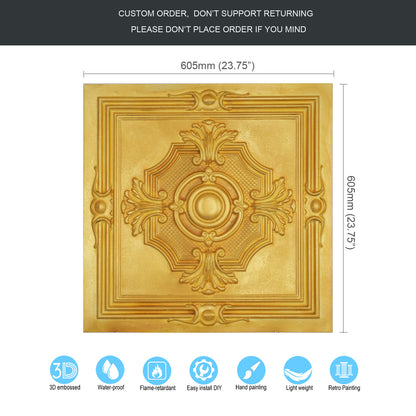 10tiles/lot Tin Ceiling Tiles for Book Cafés, Literary Stores and Creative Cultural Spaces PL38