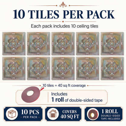 PAINTSDECOR PL38 Old World Fresco ceiling tiles