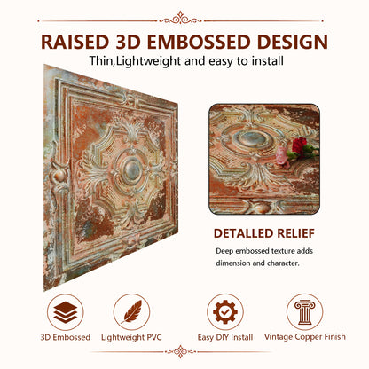 PAINTSDECOR PL38 Palazzo Clay ceiling tiles