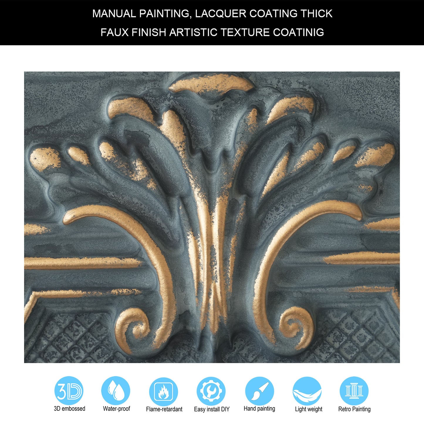 10tiles/lot Embossing Ceiling Tiles for Boutique Restaurants, Premium Lounges and Luxury Hotels PL38