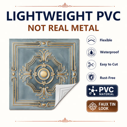 PAINTSDECOR PL38 Smoked gold ceiling tiles