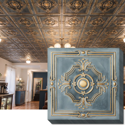 PAINTSDECOR PL38 Smoked gold ceiling tiles