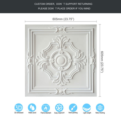 10tiles/lot Decorative PVC Panels for Kitchens, Offices, Living Rooms and Light-Luxury Spaces PL38