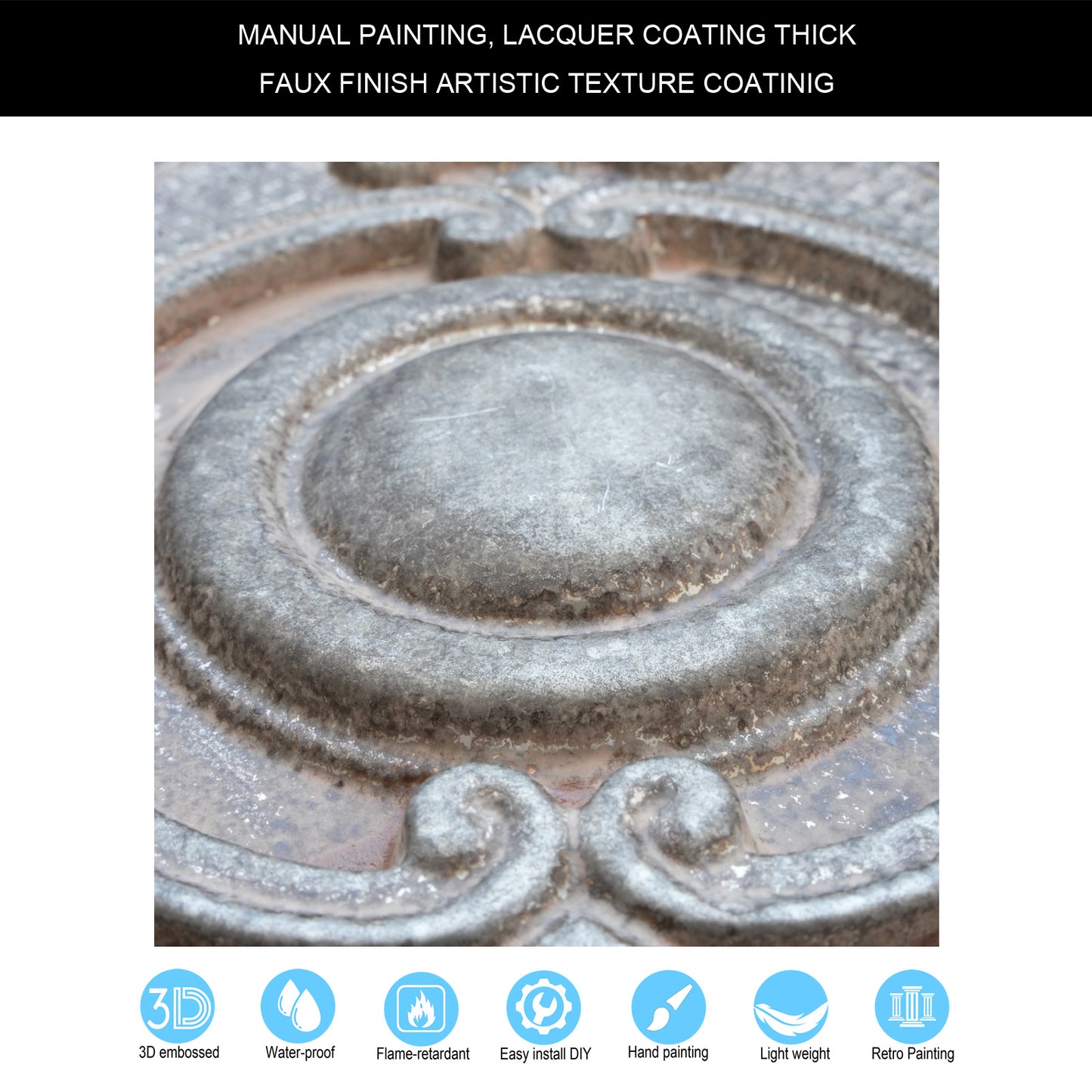 10tiles/lot Glue-Up Ceiling Tiles for Kitchen Renovations, Coffee Shops and Light-Luxury Spaces PL38