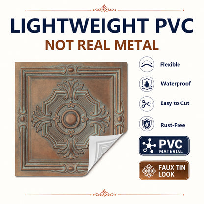 PAINTSDECOR PL38 Weathered copper ceiling tiles