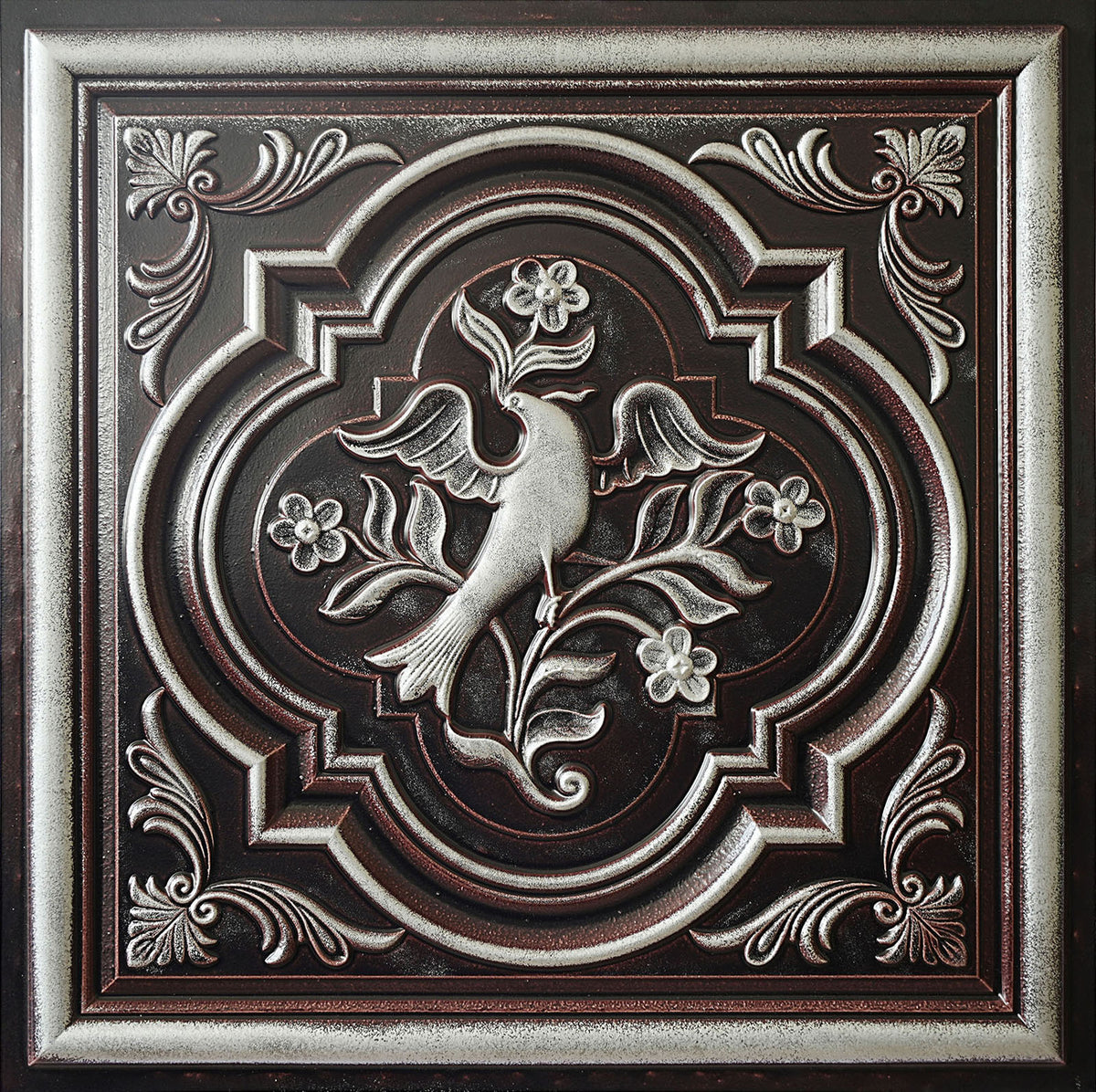 PAINTSDECOR PL39 Traditional silver ceiling tiles