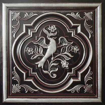 10tiles/lot DIY Faux Metal Ceiling Tile Panels for Café Bars, Studios and Artistic Interiors PL39