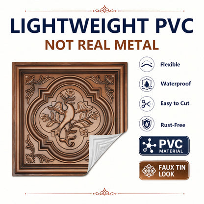 PAINTSDECOR PL39 Aged copper ceiling tiles
