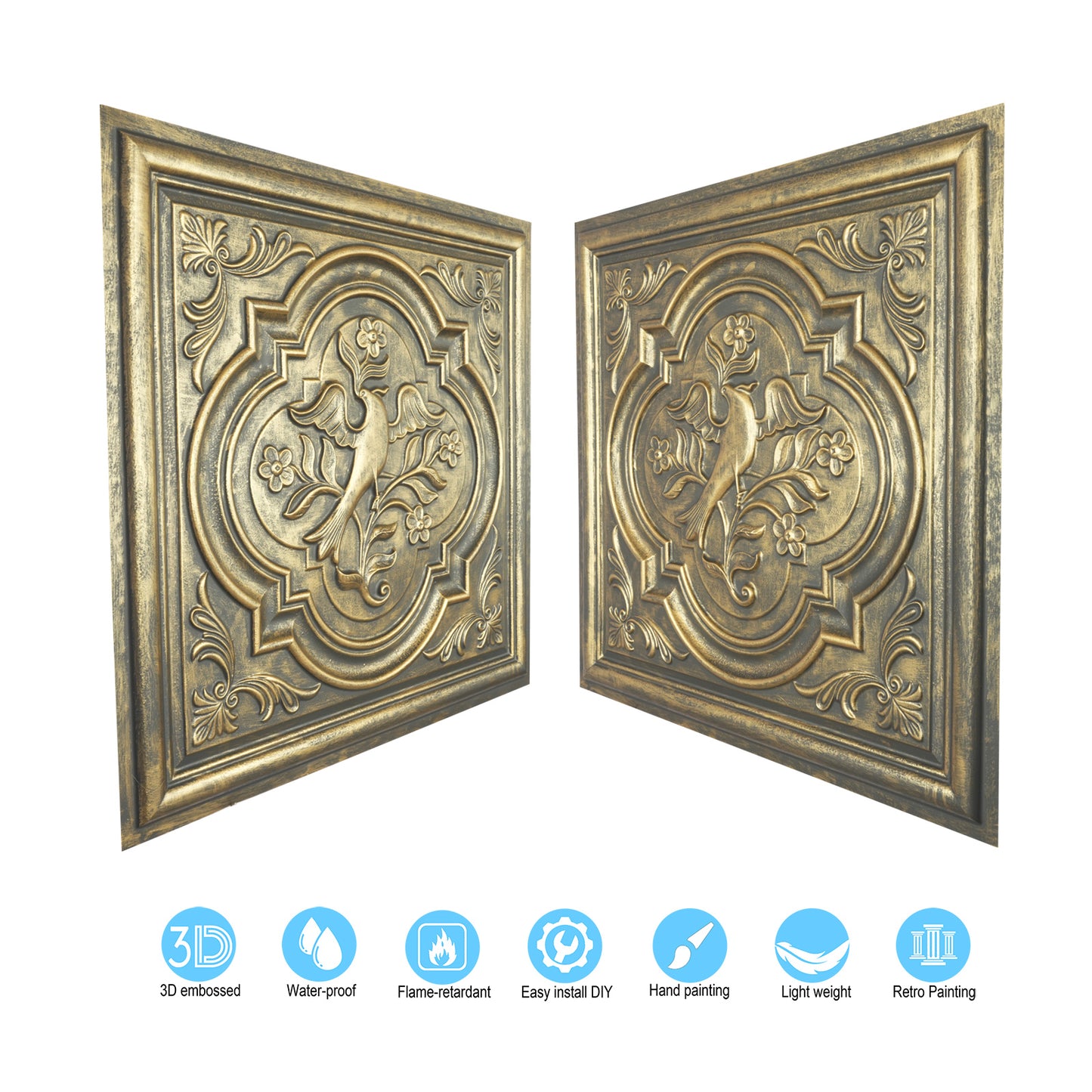 10tiles/lot 3D Artistic Ceiling Tiles for Museums, Exhibitions and High-Impact Interiors PL39