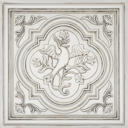 PAINTSDECOR PL39 Aged white ceiling tiles