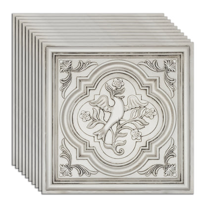 PAINTSDECOR PL39 Aged white ceiling tiles