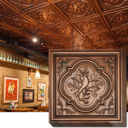 PAINTSDECOR PL39 Aged copper ceiling tiles