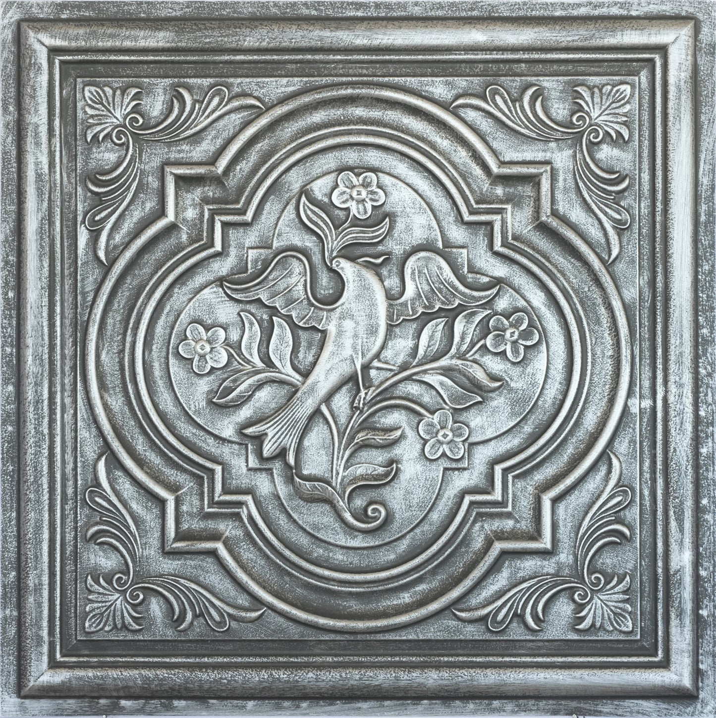 10tiles/lot DIY Faux Metal Ceiling Tile Panels for Café Bars, Studios and Artistic Interiors PL39