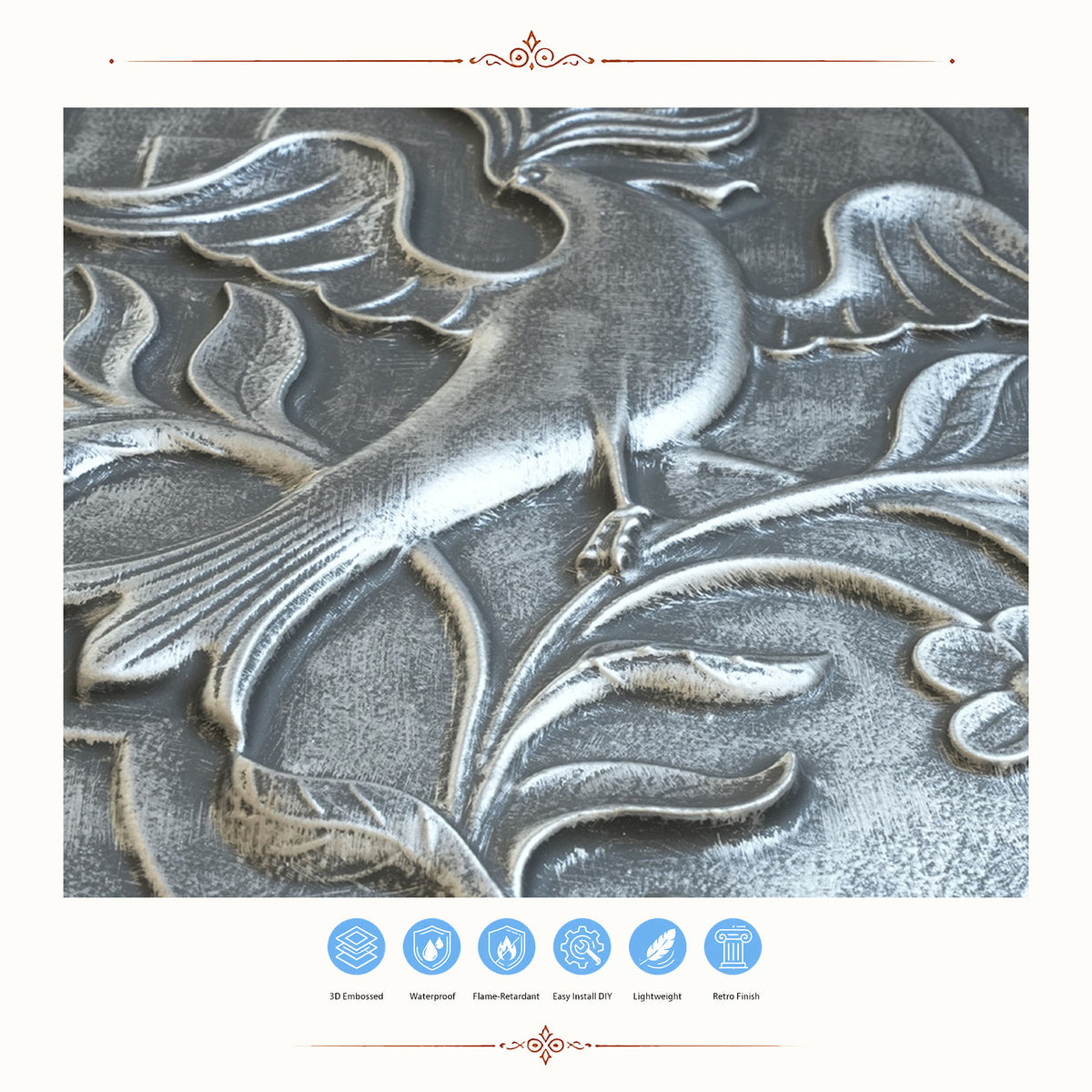 PAINTSDECOR PL39 Antique tin ceiling tiles