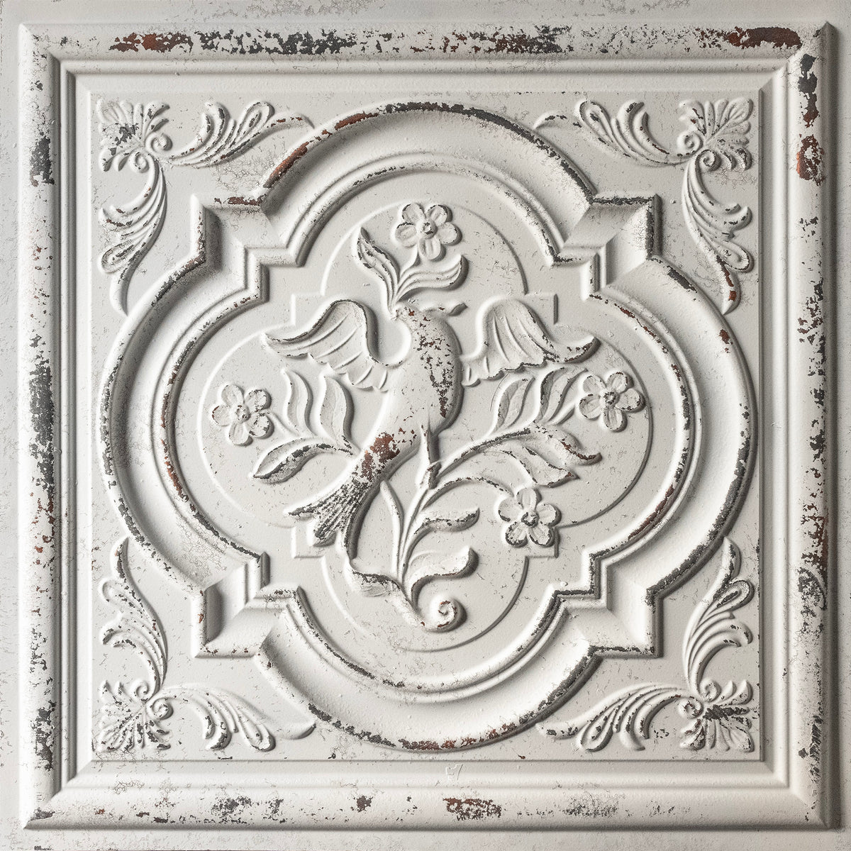 PAINTSDECOR PL39 Distress crack white black ceiling tiles