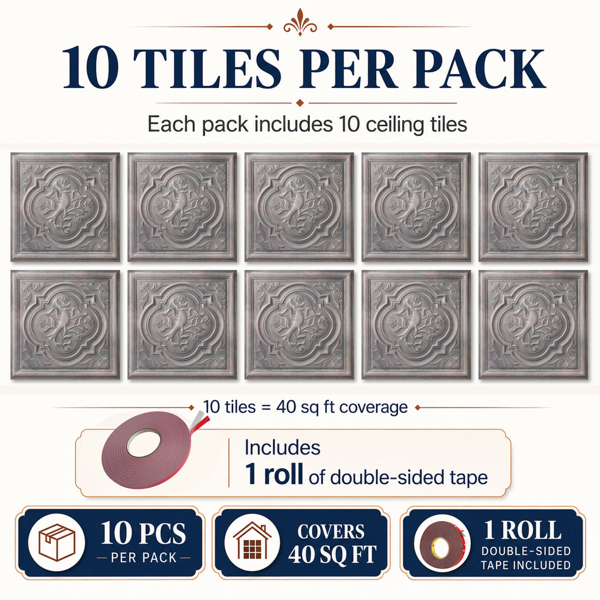 PAINTSDECOR PL39 Driftwood ceiling tiles