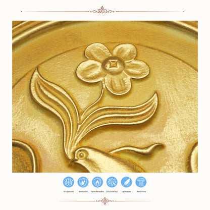 PAINTSDECOR PL39 Golden ceiling tiles